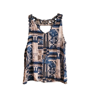 Entro size small tank top block print.